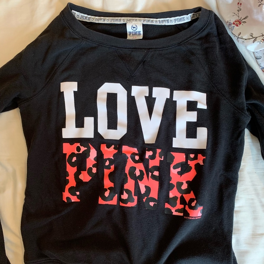 Vs PINK black crewneck